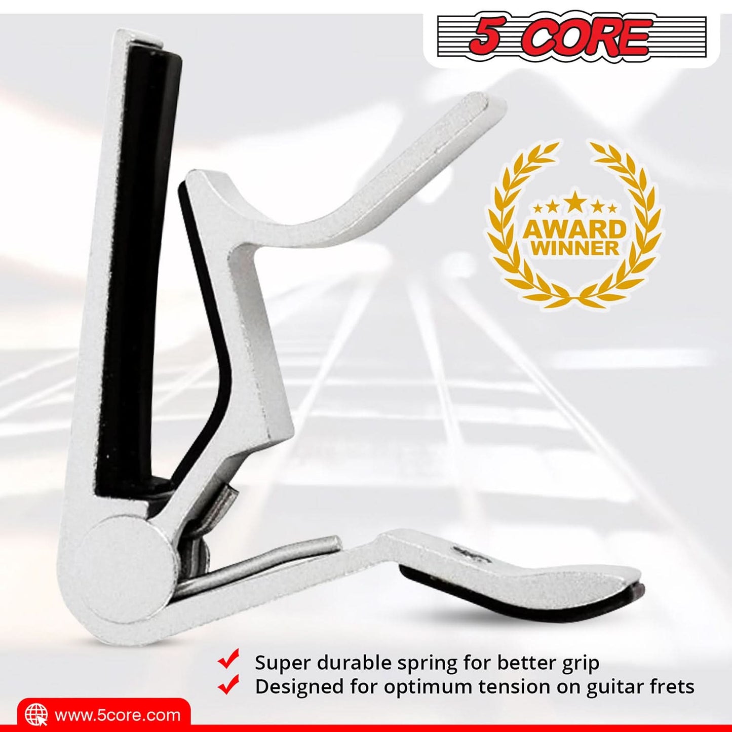 5Core Capo Acoustic Electric Guitar 6 String Kapo Clip For Banjo