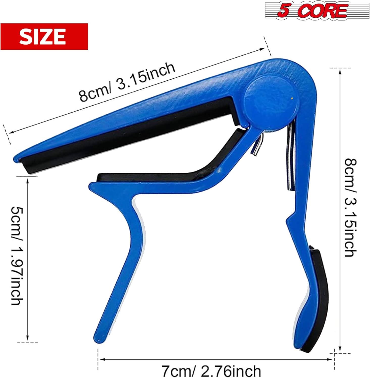 5Core Capo Acoustic Electric Guitar 6 String Kapo Clip For Banjo
