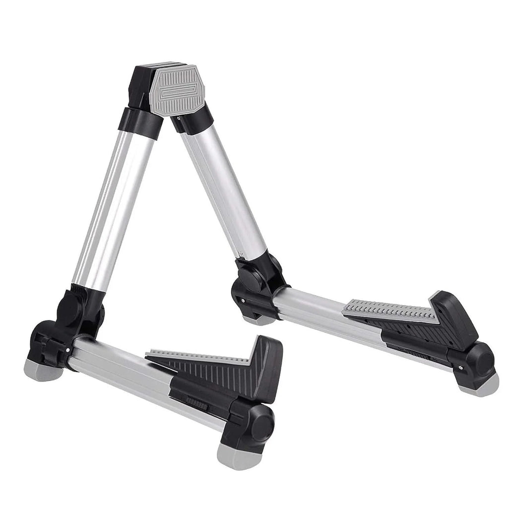 5Core Guitar Stand Floor Adjustable Aluminum a Frame Universal Folding