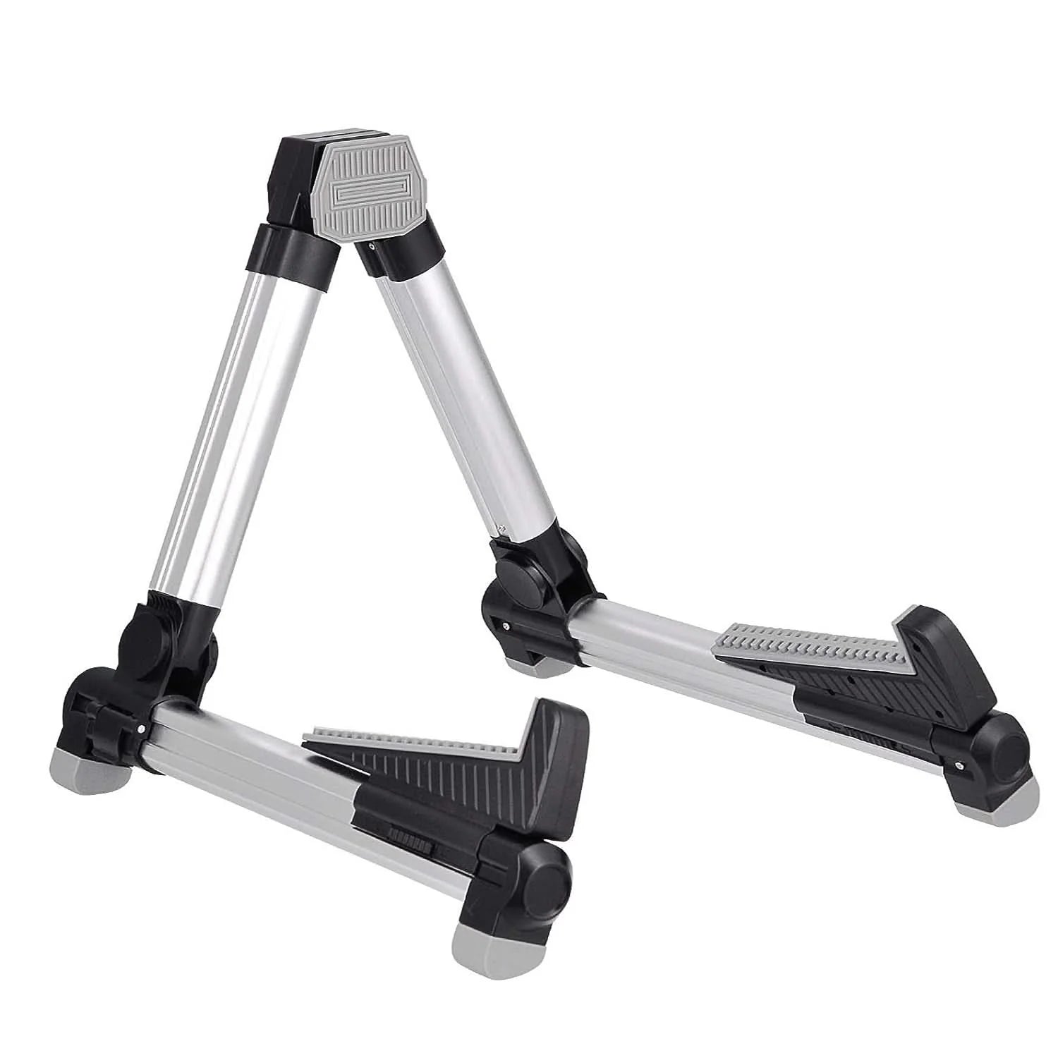 5Core Guitar Stand Floor Adjustable Aluminum a Frame Universal Folding