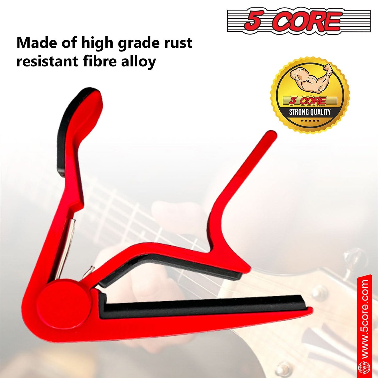 5Core Capo Acoustic Electric Guitar 6 String Kapo Clip For Banjo