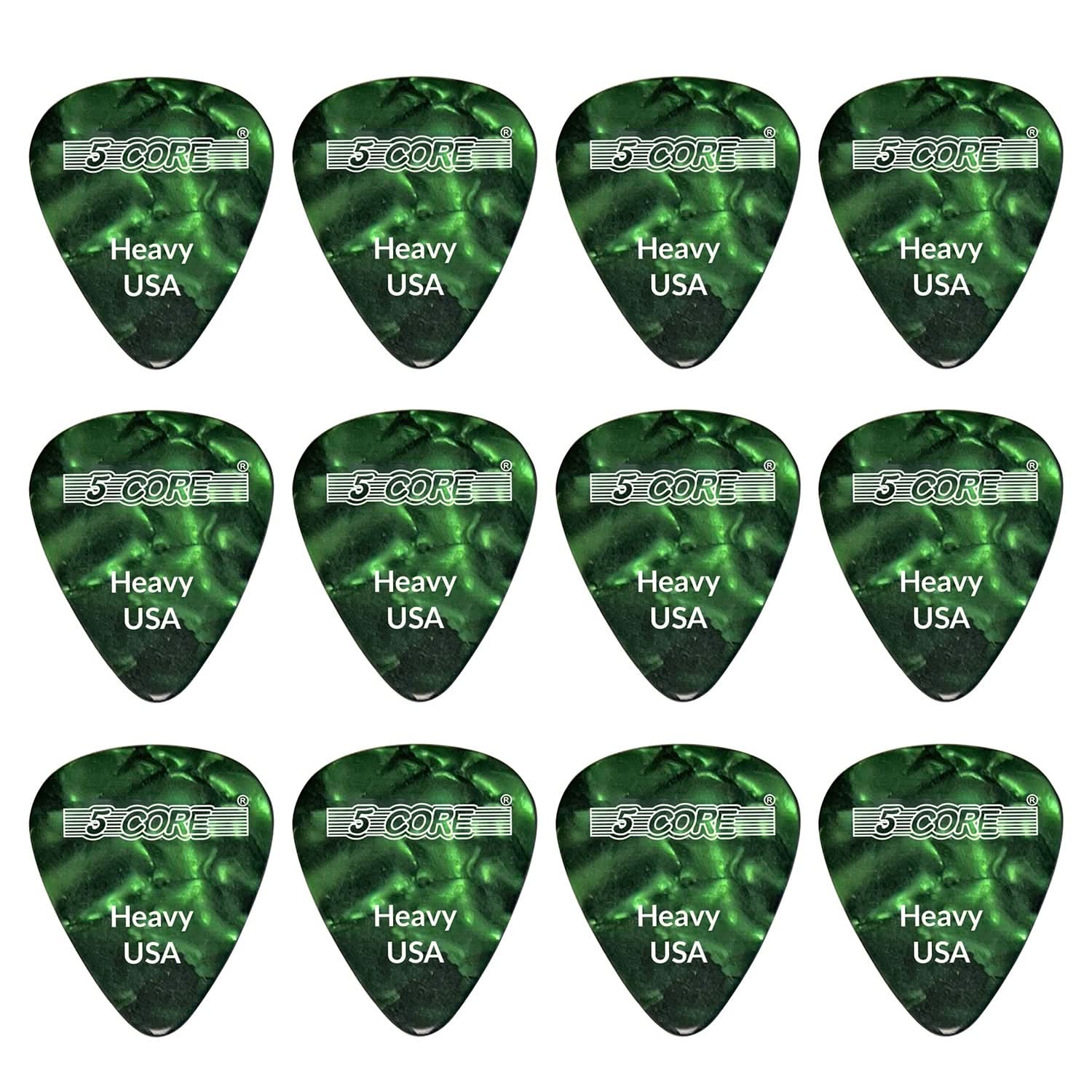 5Core Guitar Picks 0.96mm Celluloid Heavy Gauge Pick - Acoustic