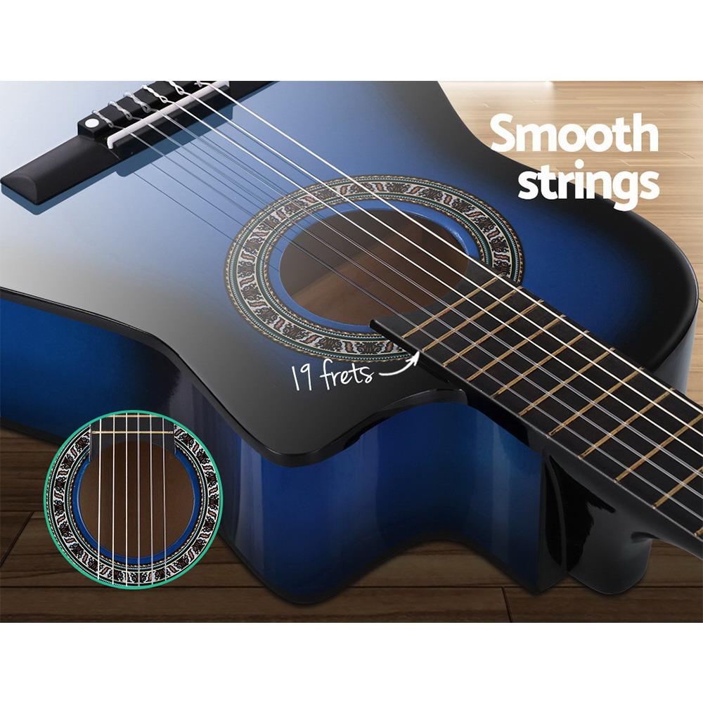 Alpha 34 Inch Classical Guitar Wooden Body Nylon String Beginner Kids