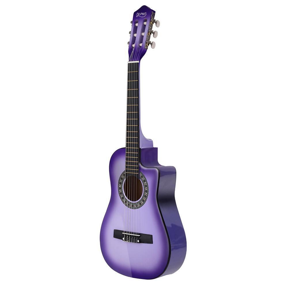Alpha 34 Inch Classical Guitar Wooden Body Nylon String Beginner Kids