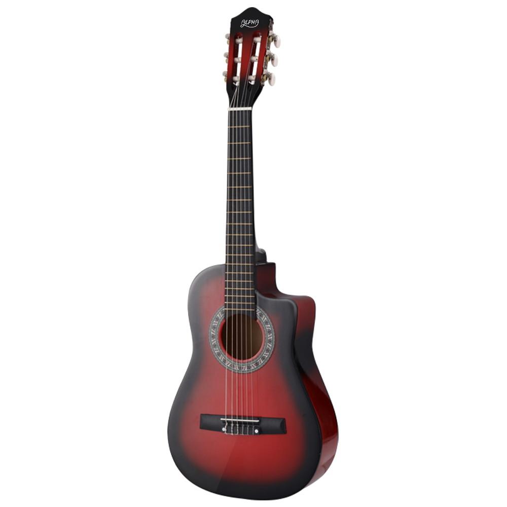 Alpha 34" Inch Guitar Classical Acoustic Cutaway Wooden Ideal Kids
