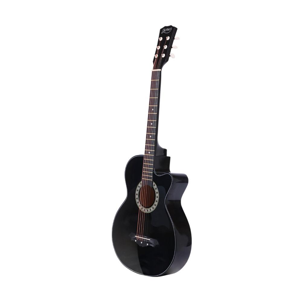 Alpha 38 Inch Acoustic Guitar Wooden Body Steel String Full Size w/