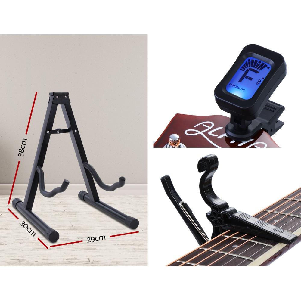 Alpha 41 Inch Acoustic Guitar Wooden Body Steel String Dreadnought