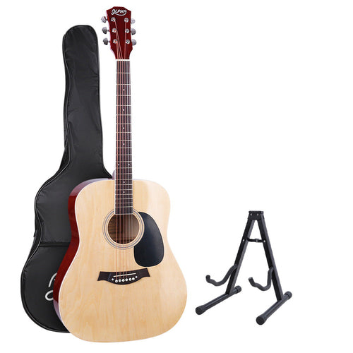 Alpha 41 Inch Acoustic Guitar Wooden Body Steel String Dreadnought