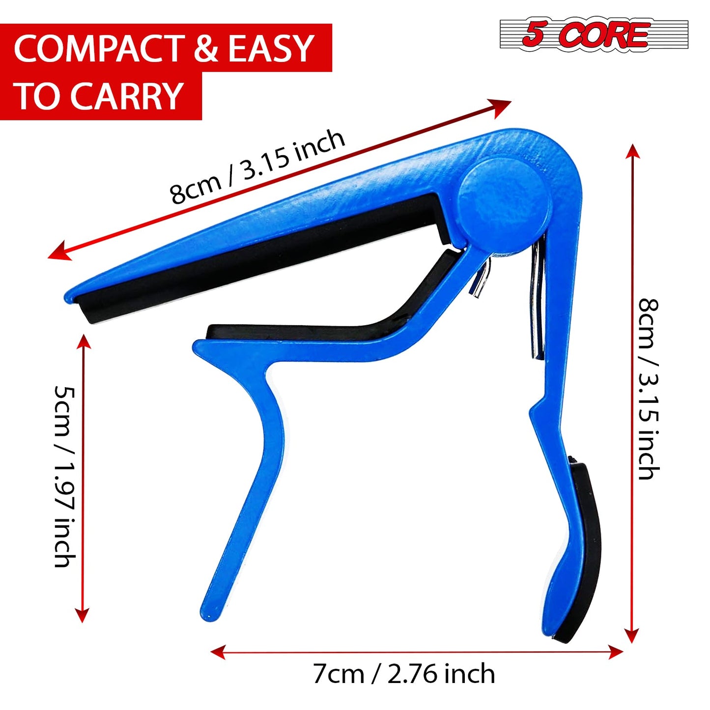 5Core Capo Acoustic Electric Guitar 6 String Kapo Clip For Banjo