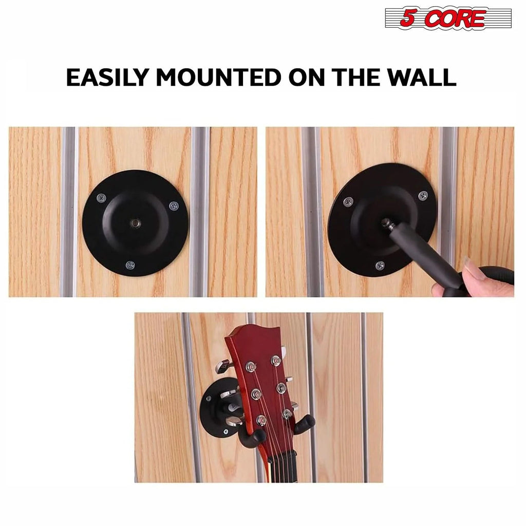 Guitar Wall Mount Hanger Display Guitar Wall Holder Hook W Screws Soft
