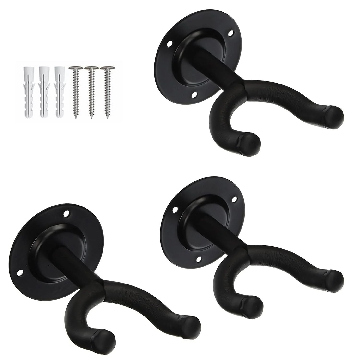 Guitar Wall Mount Hanger Display Guitar Wall Holder Hook W Screws Soft